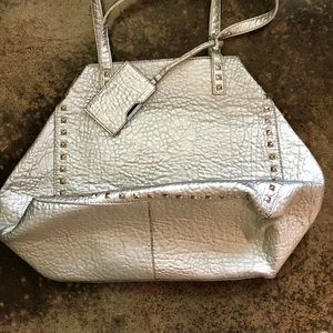 Nine West studded metallic handbag